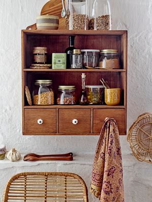 Burk med lock Klar Glas Tessa | Bloomingville