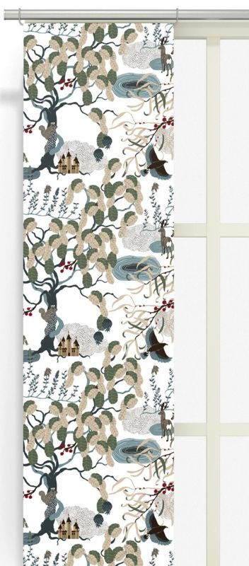Mimers Källa turkos panelgardin 2 pack Arvidssons Textil