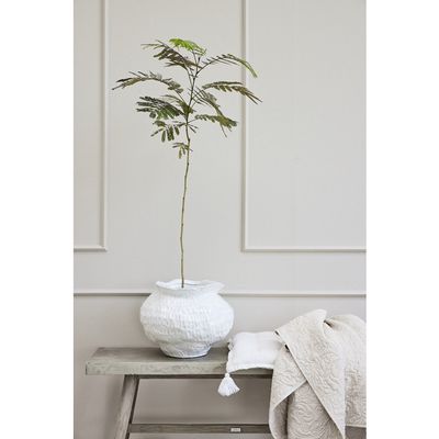 Lene Bjerre Marlia Vas Vit Keramik H31 cm