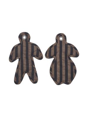 Svanefors Ava Grytlapp 2-pack Fudge 22x32 cm