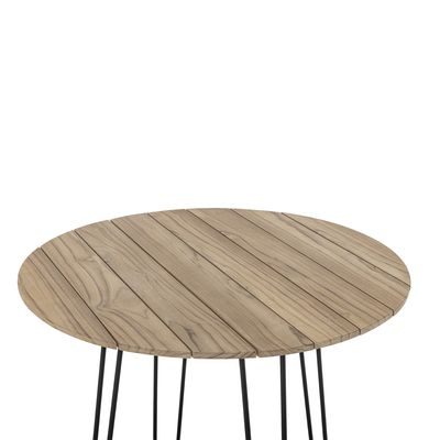Molito Matbord Natur FSC®100% Teak Ø90cm Bloomingville