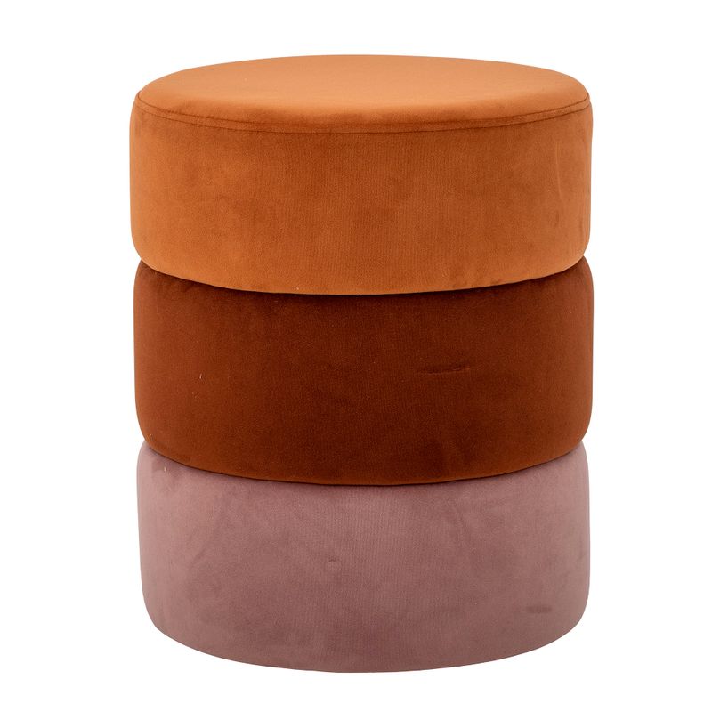 Sittpuff Orange Polyester Bilbao | Bloomingville