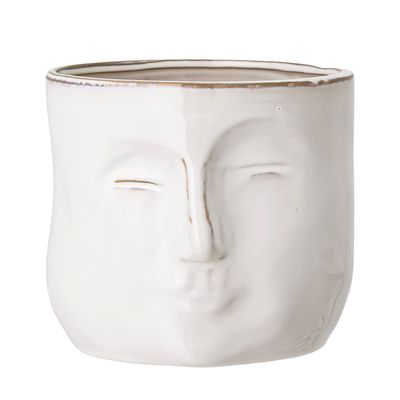 Kruka Vit Stengods Ignacia | Bloomingville