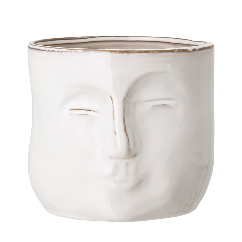Kruka Vit Stengods Ignacia | Bloomingville