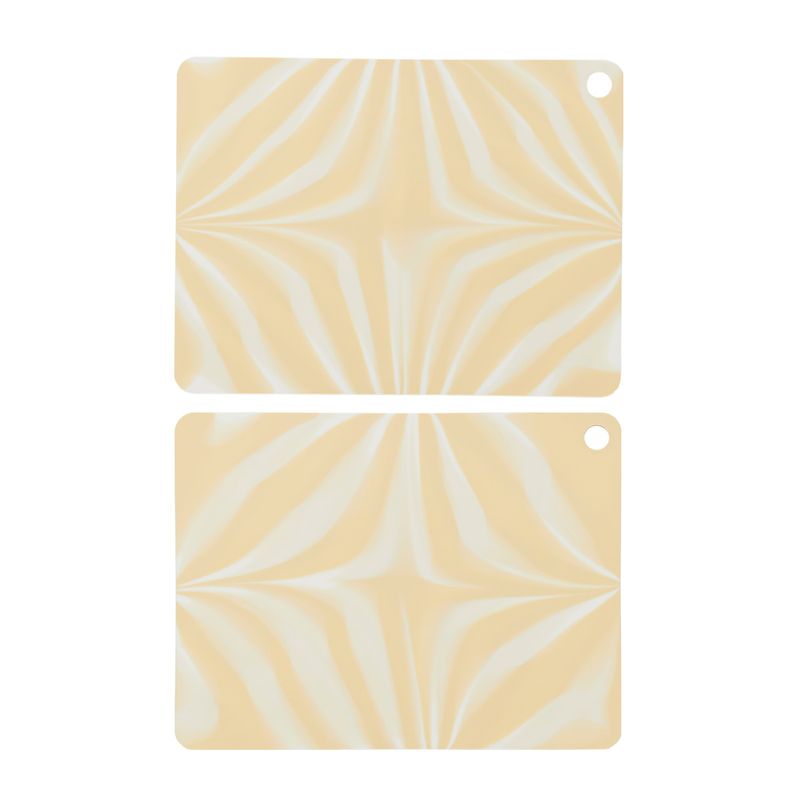 Bordsunderlägg Gul / Offwhite Silikon OYOY LIVING