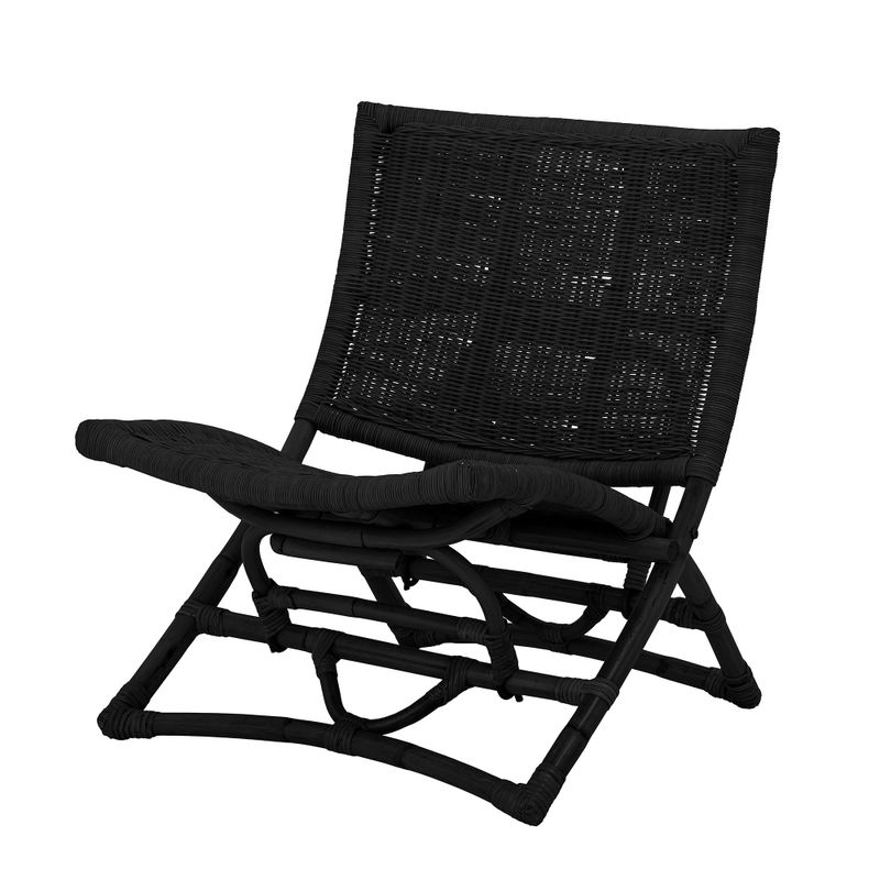 Fåtölj Svart Rotting Baz | Bloomingville