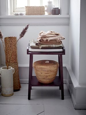 Korg med lock Natur Vattenhyacint Noi Set om 2 | Bloomingville
