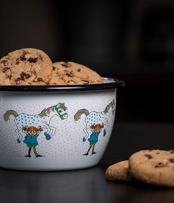Muurla Pippi Emaljskål Pippi och Hästen 6 dl