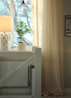 Svanefors Diana Gardin 2-pack Vanilj 140x280 cm