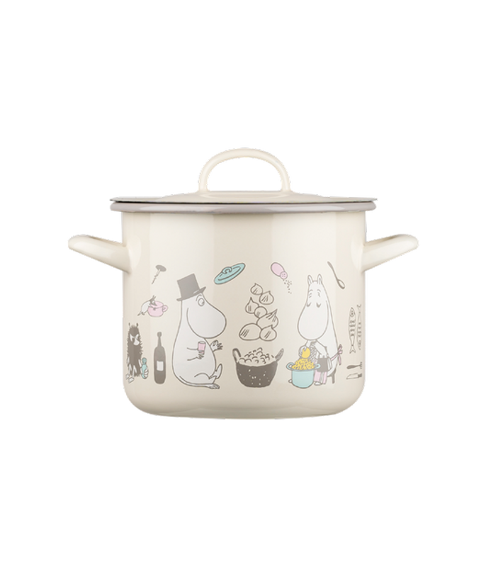 Muurla Emaljgryta med lock 2,5 L