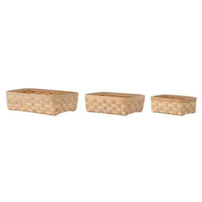 Brödkorg Natur Gran (träd) Wilja Set om 3 | Bloomingville