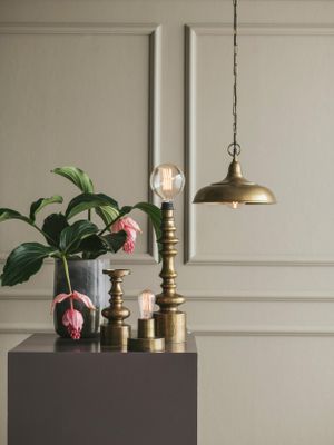 PR Home Philadelphia Taklampa Råmässing 35cm