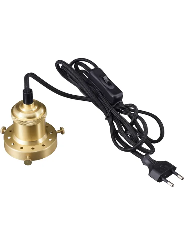 Siri Pendant cord Wall plug 3m brass