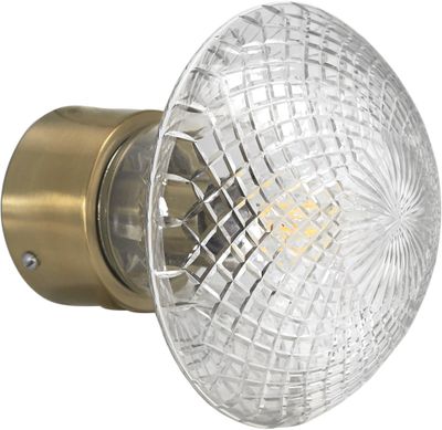 Juliette Vägglampa Klar/mässing diam 16 Klar | PR Home