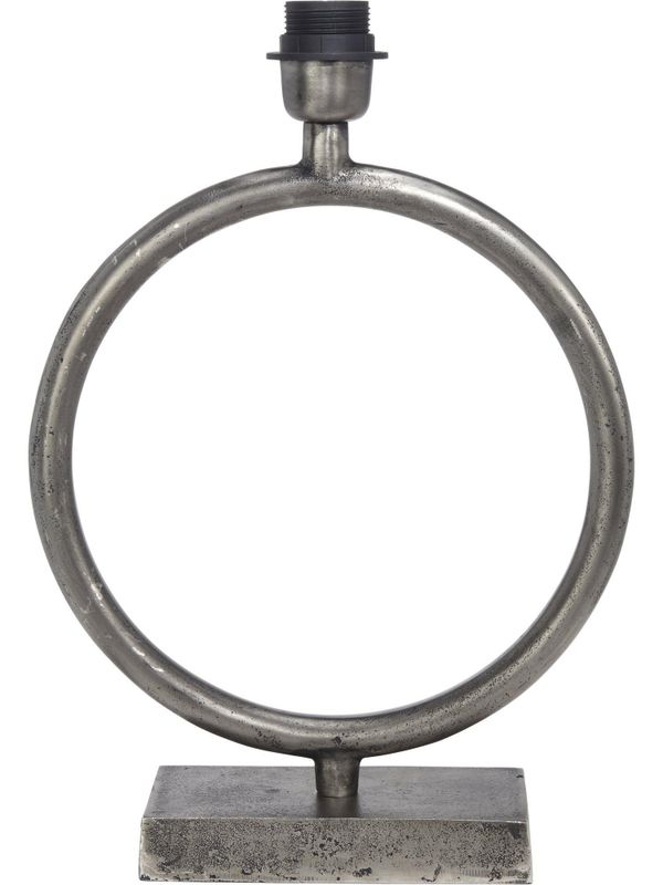Circle Lampfot Rustik Silver 43cm | PR Home