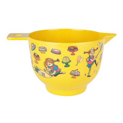 Martinex Pippi Långstrump-bakskål melamin gul 1,5 liter