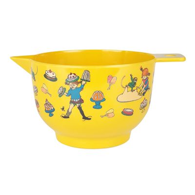 Martinex Pippi Långstrump-bakskål melamin gul 1,9 liter
