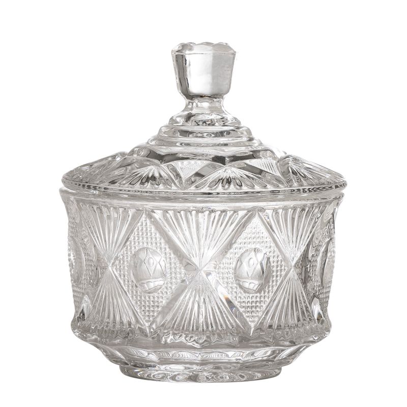 Burk med lock Klar Glas Ninya | Bloomingville