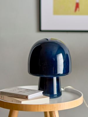 Bordslampa Blå Glas Paddy | Bloomingville