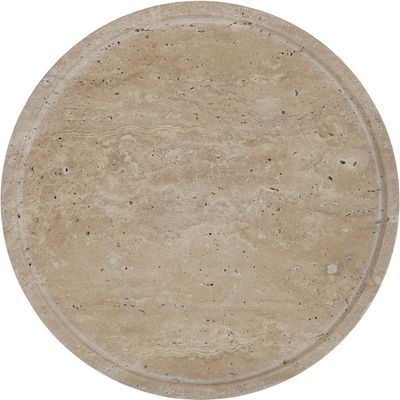 Lene Bjerre Travina Bricka Linne Travertin Ø25.5 cm