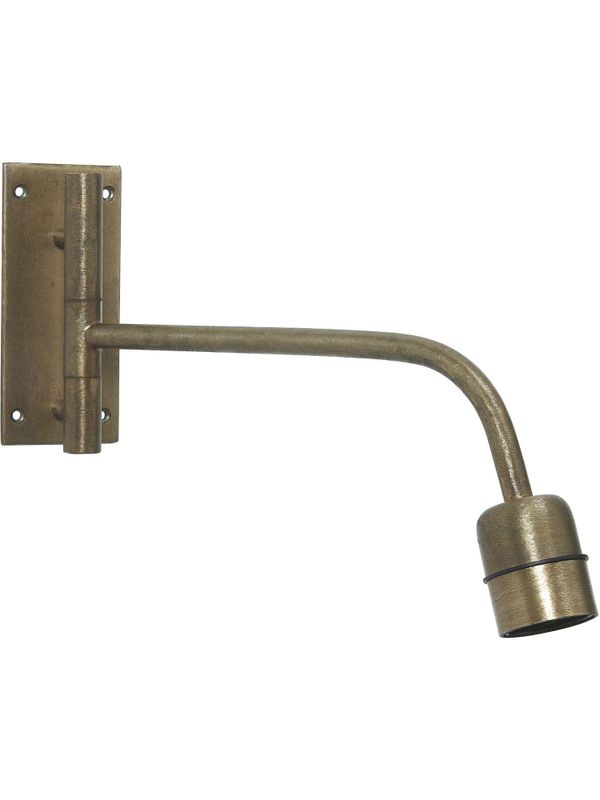 Base Vägglampa Rustik Guld 34cm | PR Home