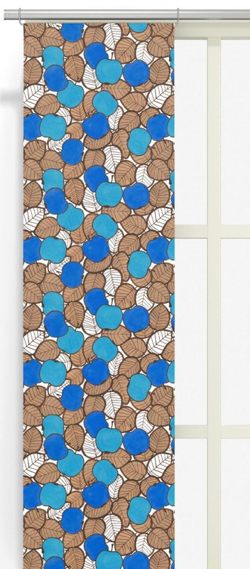 Päppel blå/brun panellängd 2 pack Arvidssons Textil