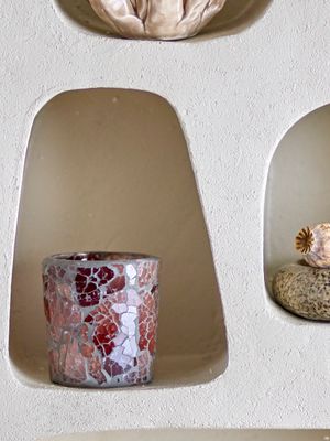 Värmeljushållare Rosa Återvunnet glas Evalyn | Bloomingville