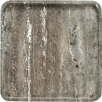 Lene Bjerre Elina Bricka Brun Travertin L25 cm