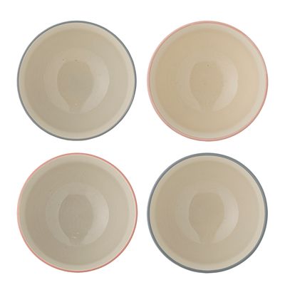 Skål Rosa Stengods Ccile 4-pack | Bloomingville