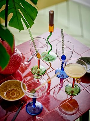 Vinglas Blå Glas Noemi | Bloomingville