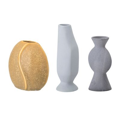 Vas Gul Stengods Miacecilia Set om 3 | Bloomingville