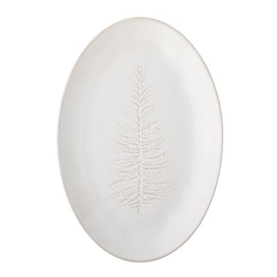 Winter Serveringstallrik Natur Stengods H3cm Bloomingville