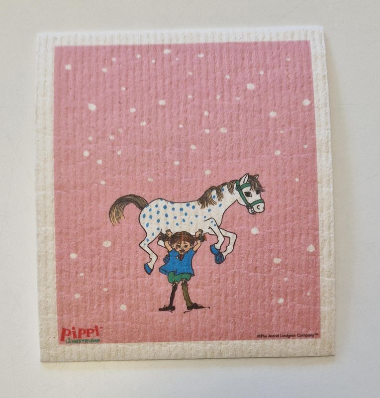 Pippi Med Vänner rosa disktrasa Arvidssons Textil