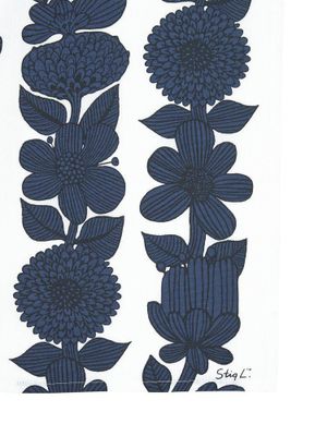 Svanefors Aster Kökshandduk Blå 50x70 cm