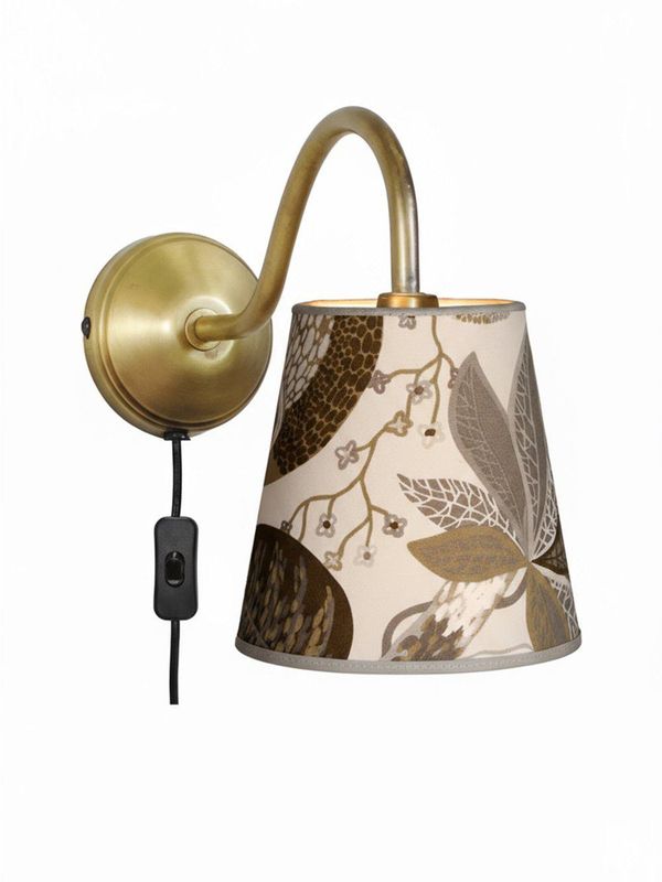 PR Home Ester Vägglampa Mässing Blå