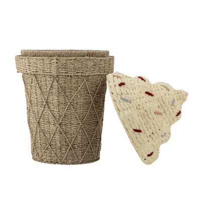Cillie Korg m/lock Natur sjögräs Ø40 cm Bloomingville Mini