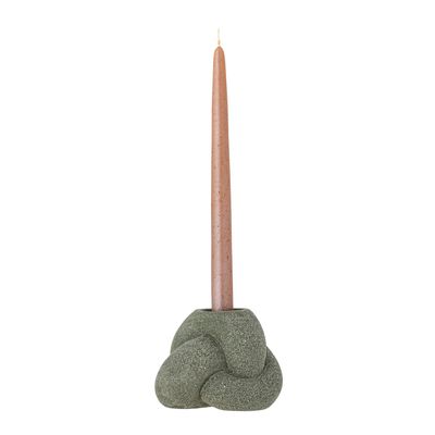 Värmeljushållare och ljusstake Grön Stengods Tangle | Bloomingville