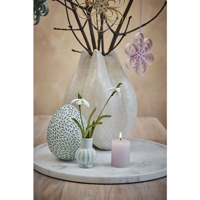 Lene Bjerre Ellia Ljusstake Linne Marmor H23 cm