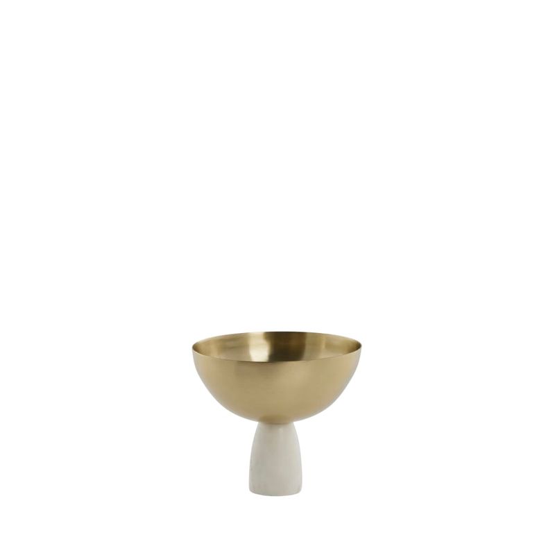 Skål Ellivia Ljus Guld/Vit Rostfritt Stål/Marmor Lene Bjerre
