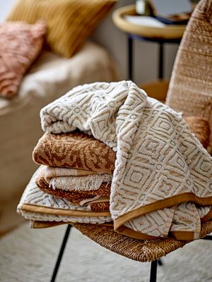 Handduk Natur Bomull OEKO-TEX© Malou | Bloomingville