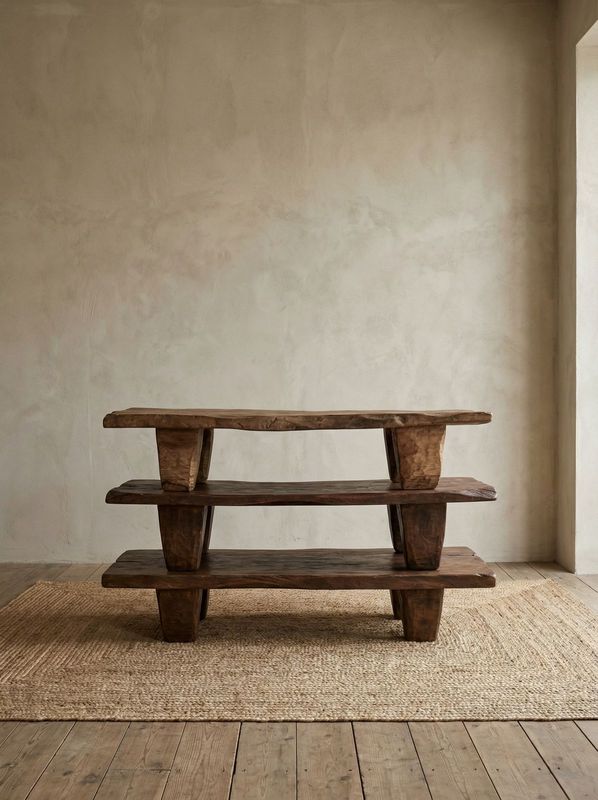 Jakobsdals Vintage Bord Naga S 38x186x62 cm Brun