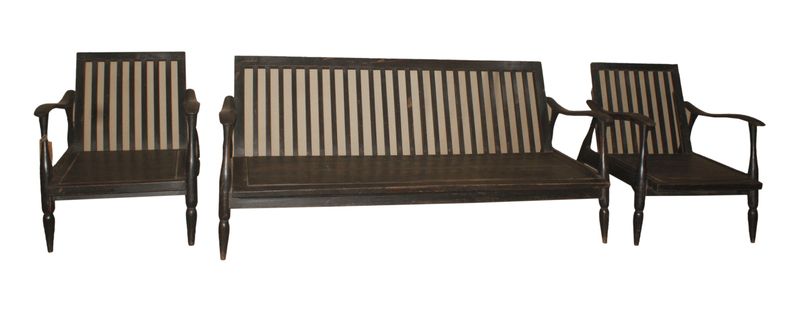 Jakobdahls Vintage Lounge 3-del 64x165x75 cm Brun