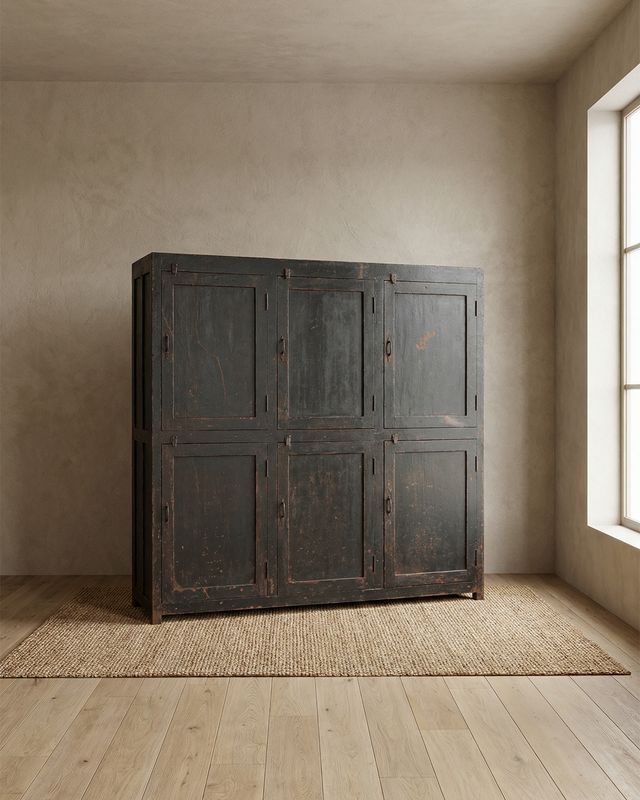 Jakobdahls Vintage Vitrinskåp 183x45x179 cm Brun