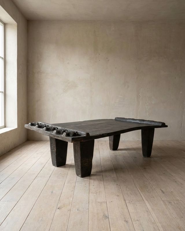 Jakobdahls Vintage Bord Naga 217x95x56 cm Mörkbrun/svart