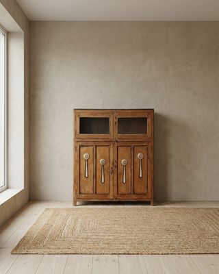Jakobdahls Vintage Vitrinskåp 136x47x154 cm Brun