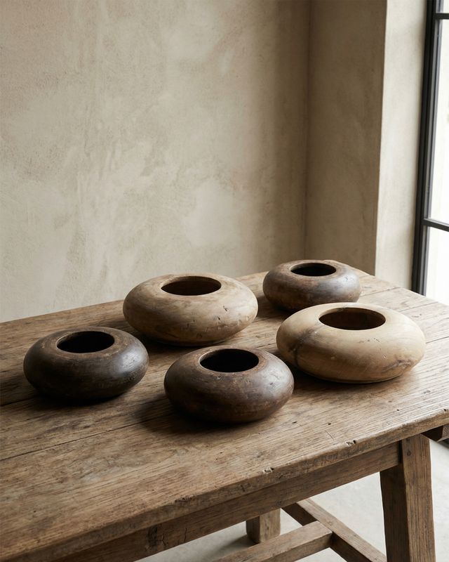 Jakobdahls Vintage Skål 23x23x9 cm Brun