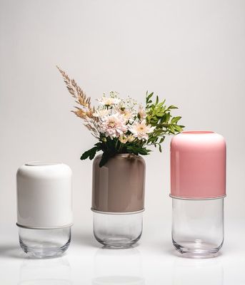 Muurla Capsule Vas Klar/Ljusrosa