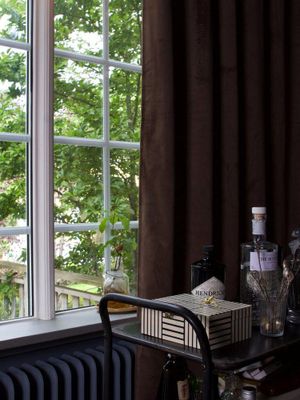 Svanefors Estelle Gardin 2-pack Mocca 135x280 cm