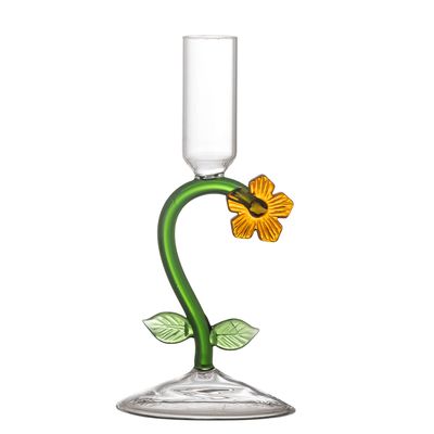 Ljusstake Orange Glas Vesper | Bloomingville