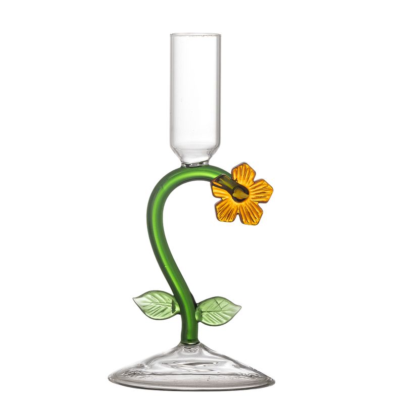 Ljusstake Orange Glas Vesper | Bloomingville